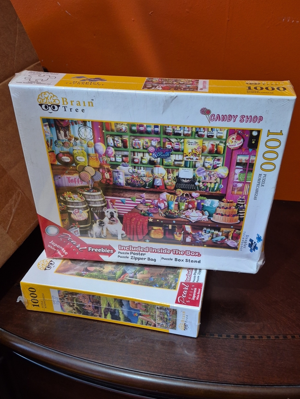 Brain Tree Candy Shop 1000-Piece Puzzle - Colorful Candy Store Scene